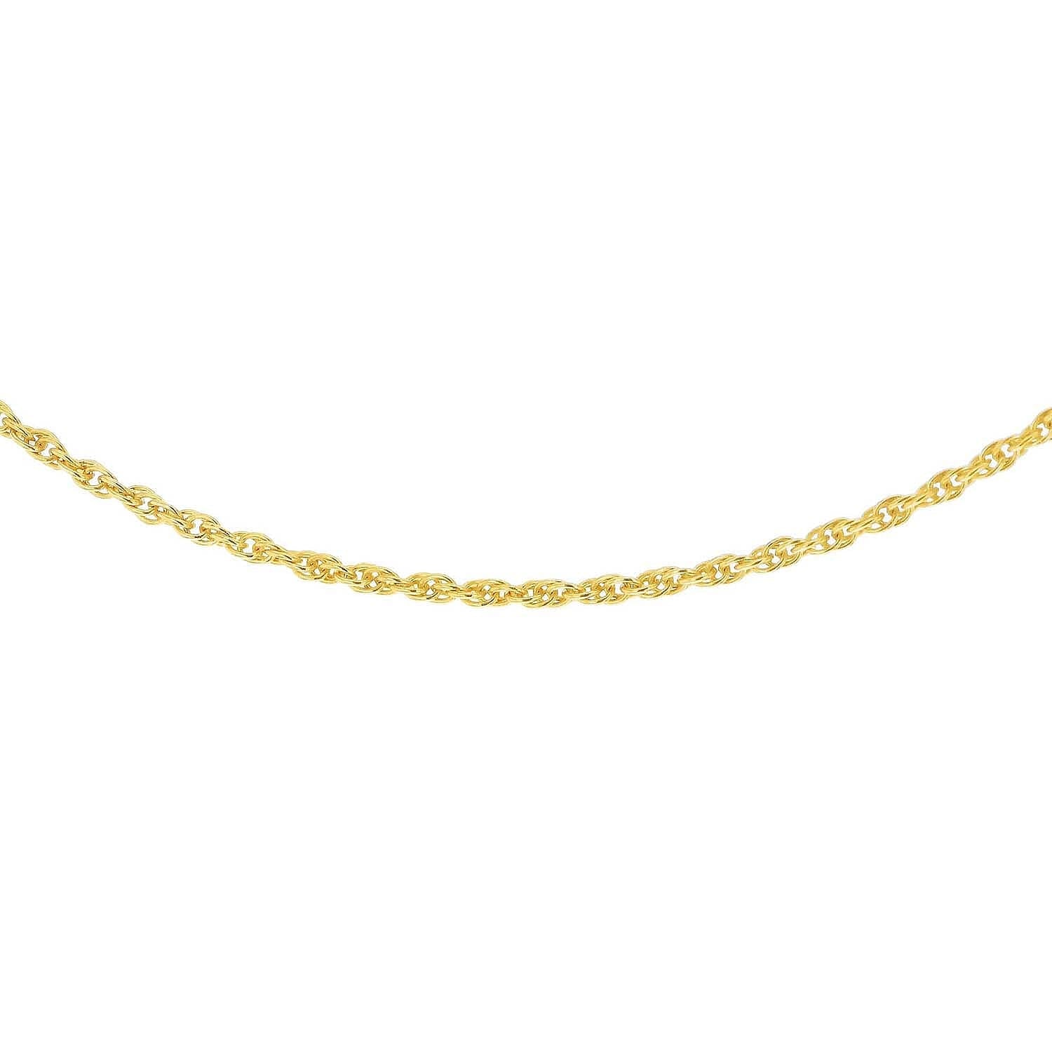 Sterling Silver Yellow Gold Plated Prince of Wales Chain 18 Inch 7620832 6