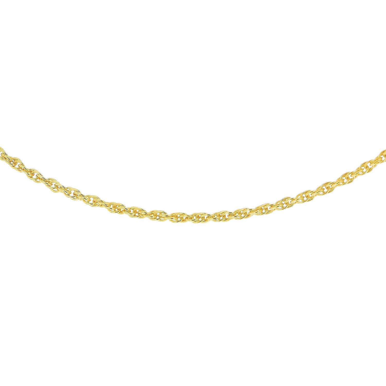 Sterling Silver Yellow Gold Plated Prince of Wales Chain 24 Inch 7620834 6