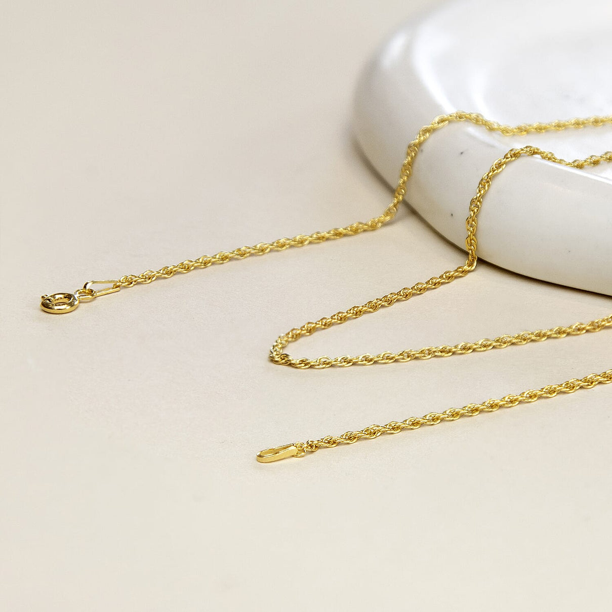 Sterling Silver Yellow Gold Plated Prince of Wales Chain 30 Inch 7620836 5