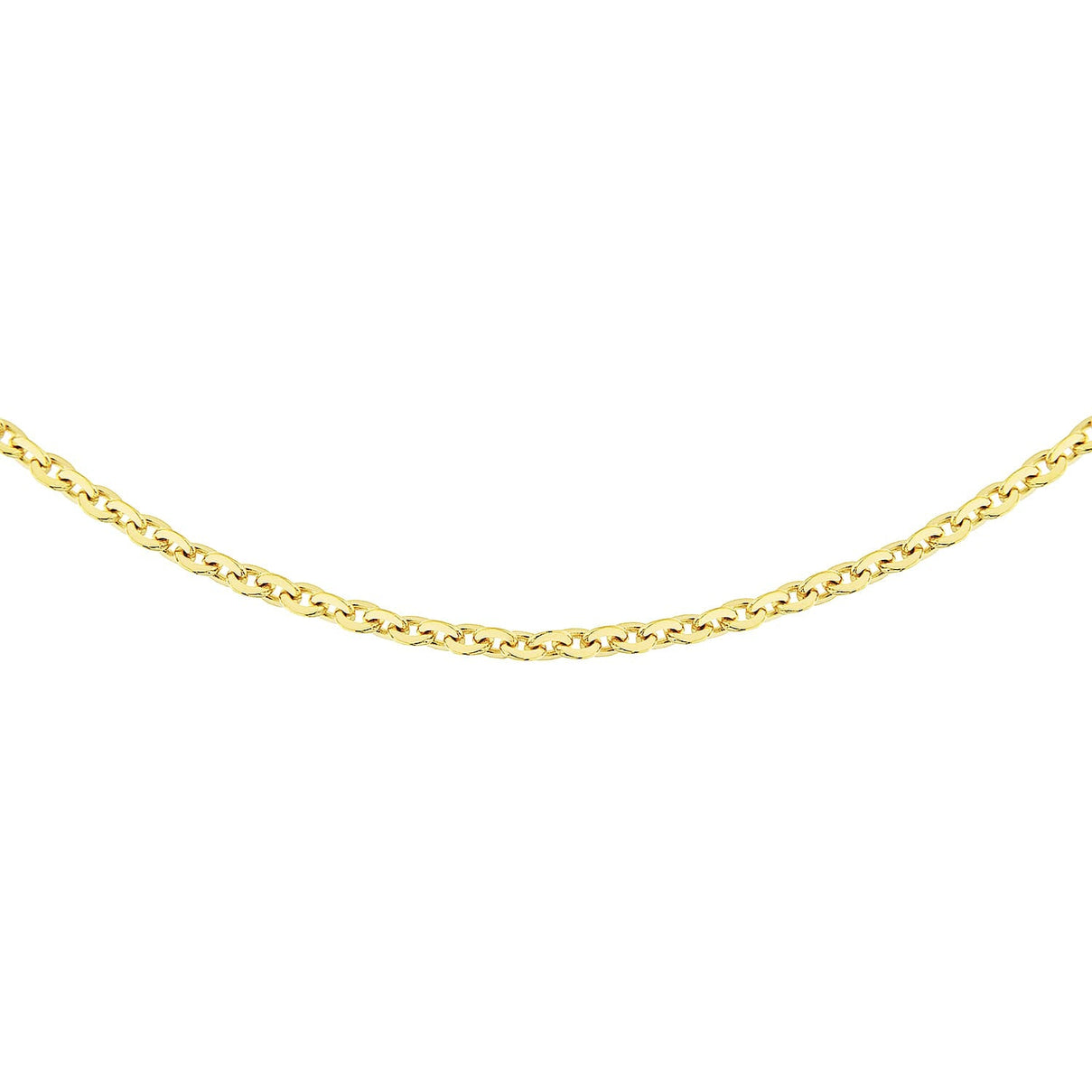 Sterling Silver Yellow Gold Plated Trace Chain 16 Inch 7620733 3