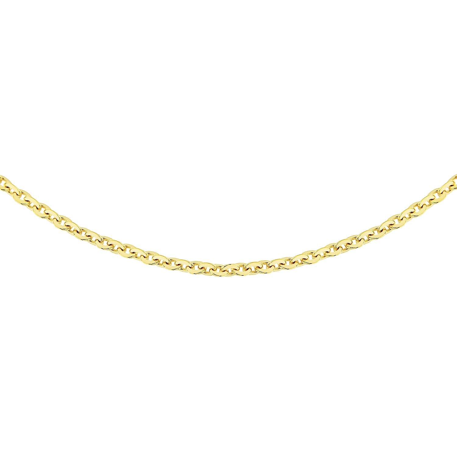 Sterling Silver Yellow Gold Plated Trace Chain 16 Inch 7620733 3