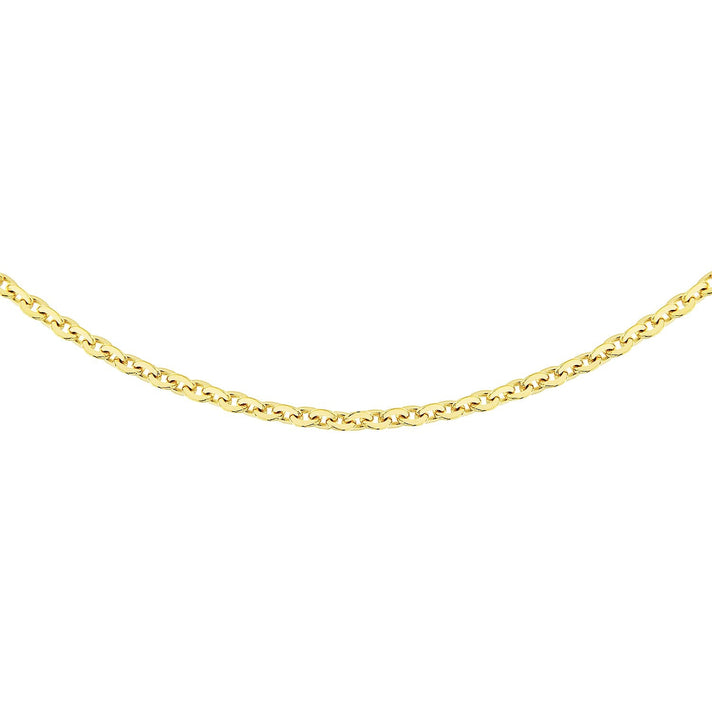 Sterling Silver Yellow Gold Plated Trace Chain 16 Inch 7620733 2