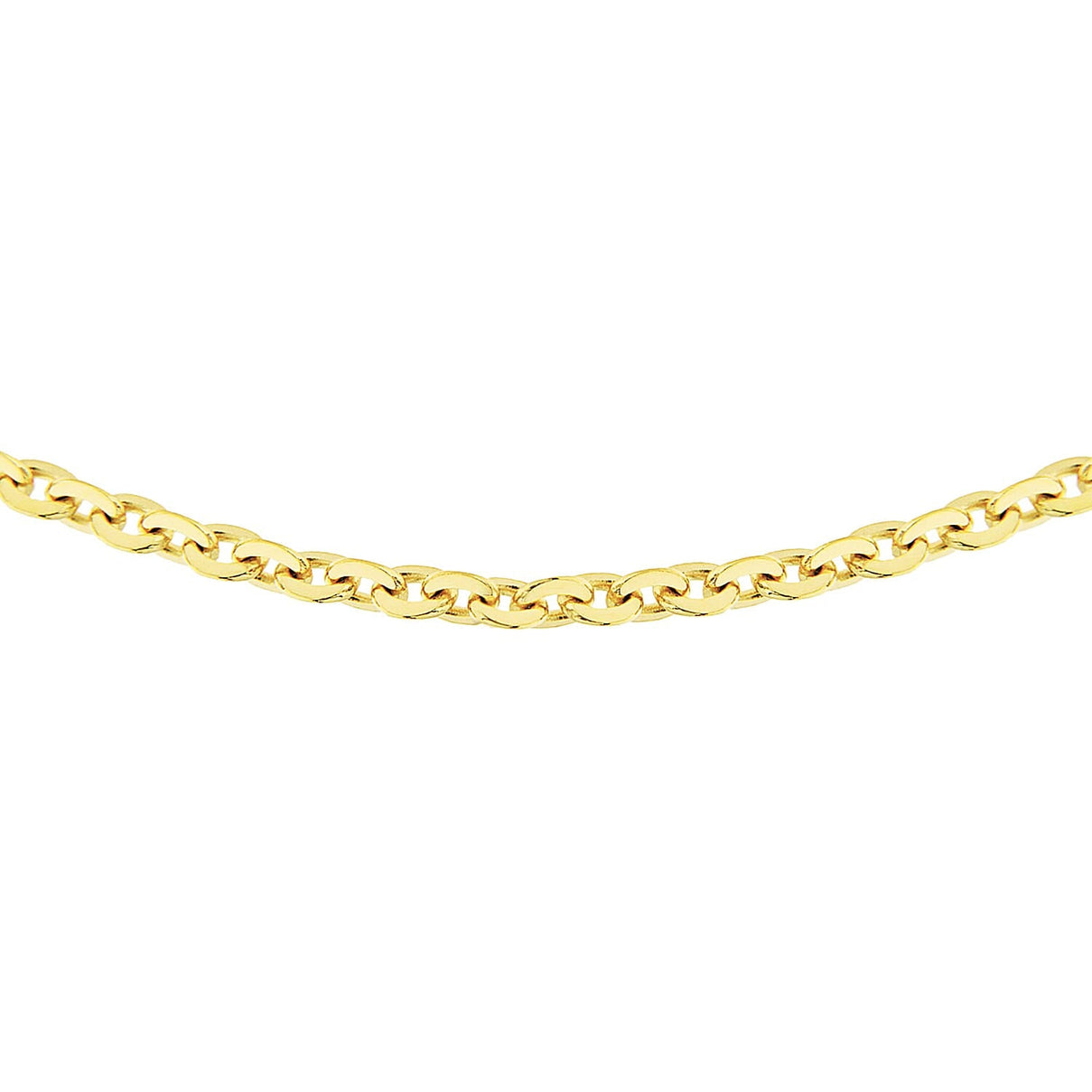 Sterling Silver Yellow Gold Plated Trace Chain 16 Inch 7620733 6
