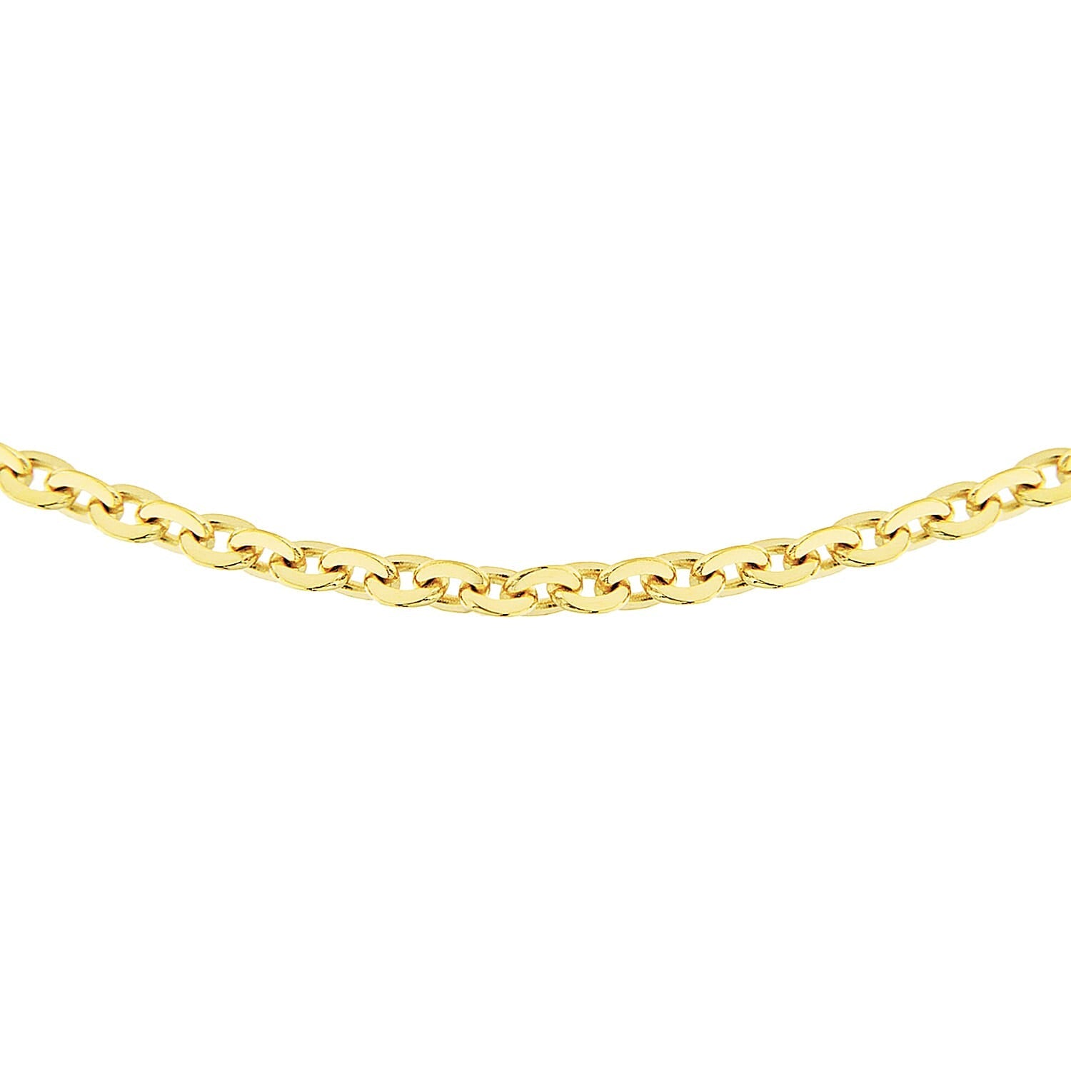 Sterling Silver Yellow Gold Plated Trace Chain 16 Inch 7620733 6