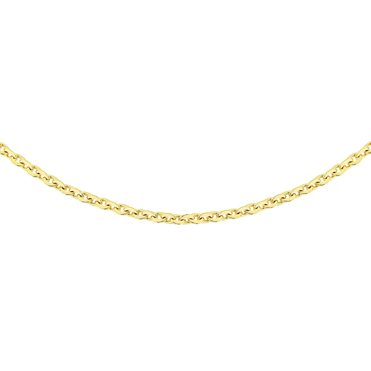 Sterling Silver Yellow Gold Plated Trace Chain 18 Inch 7620778 3