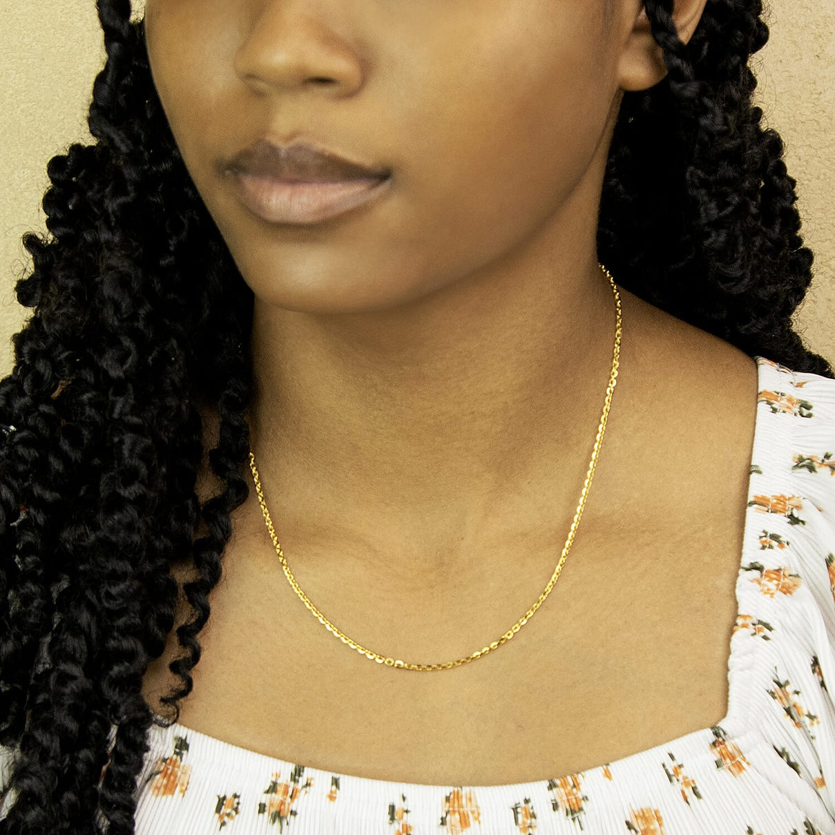 Sterling Silver Yellow Gold Plated Trace Chain 18 Inch 7620778 4