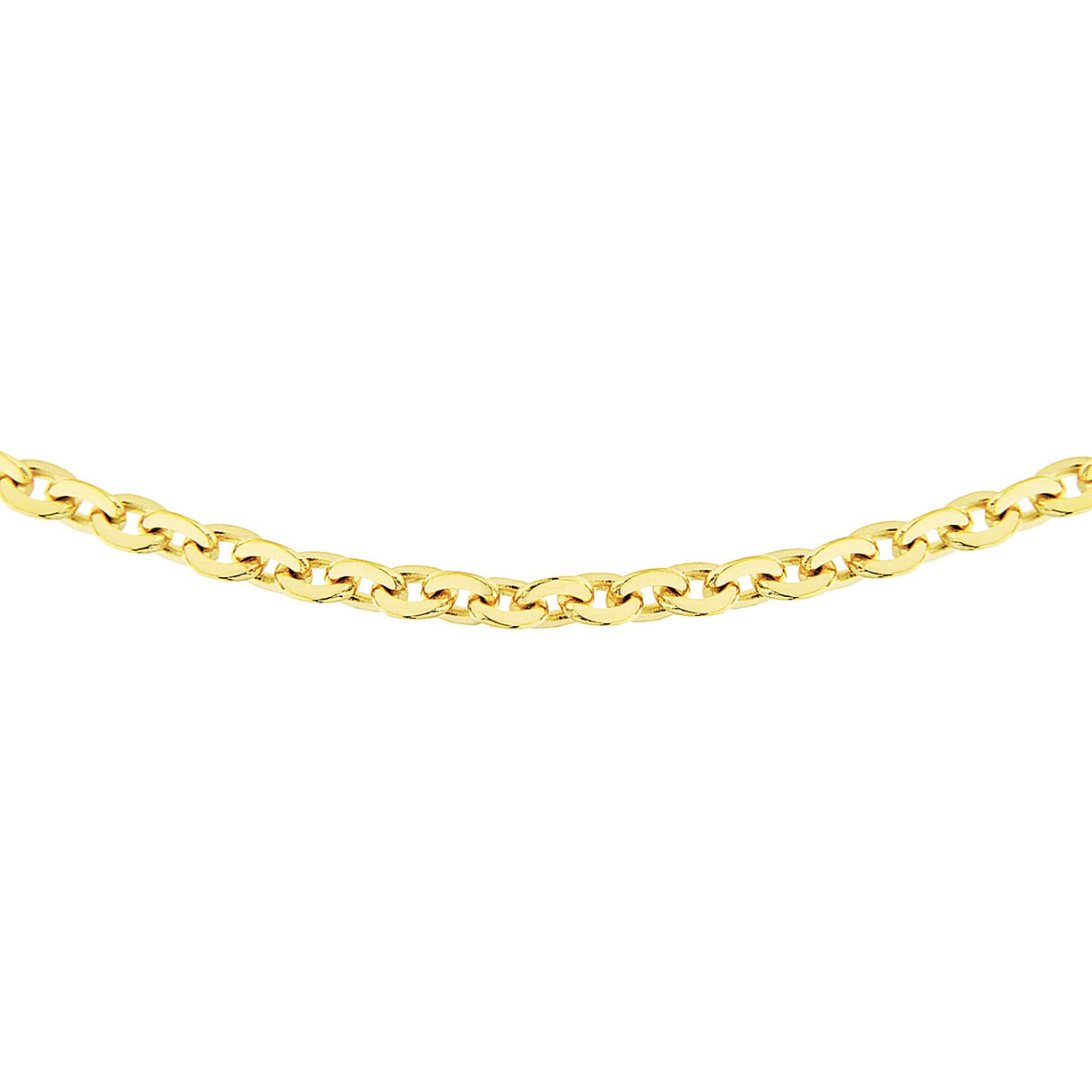 Sterling Silver Yellow Gold Plated Trace Chain 18 Inch 7620778 6