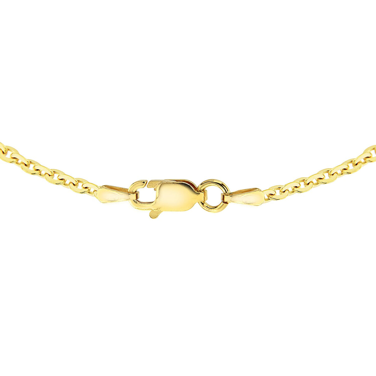 Sterling Silver Yellow Gold Plated Trace Chain 18 Inch 7620778 7