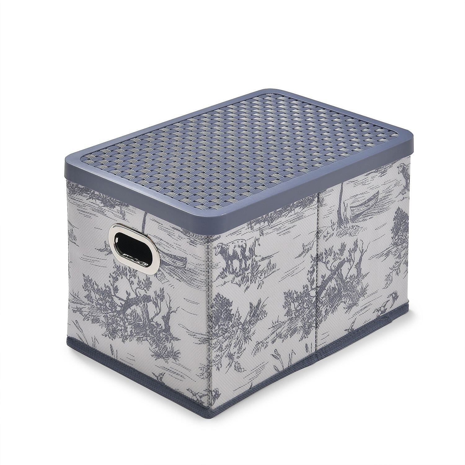 Set of 3 Foldable Storage Boxes - Blue 7826279 11