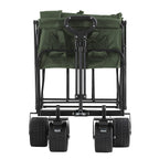 Four Wheel Portable Folding Handy Cart (Size 99x90x56 cm) - Green