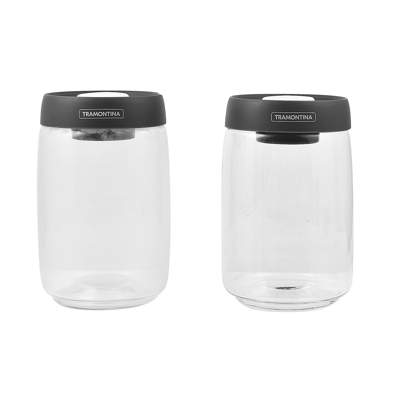 Tramontina Glass Vacuum Container with Lid (2 x 1.20L) 7614704 0