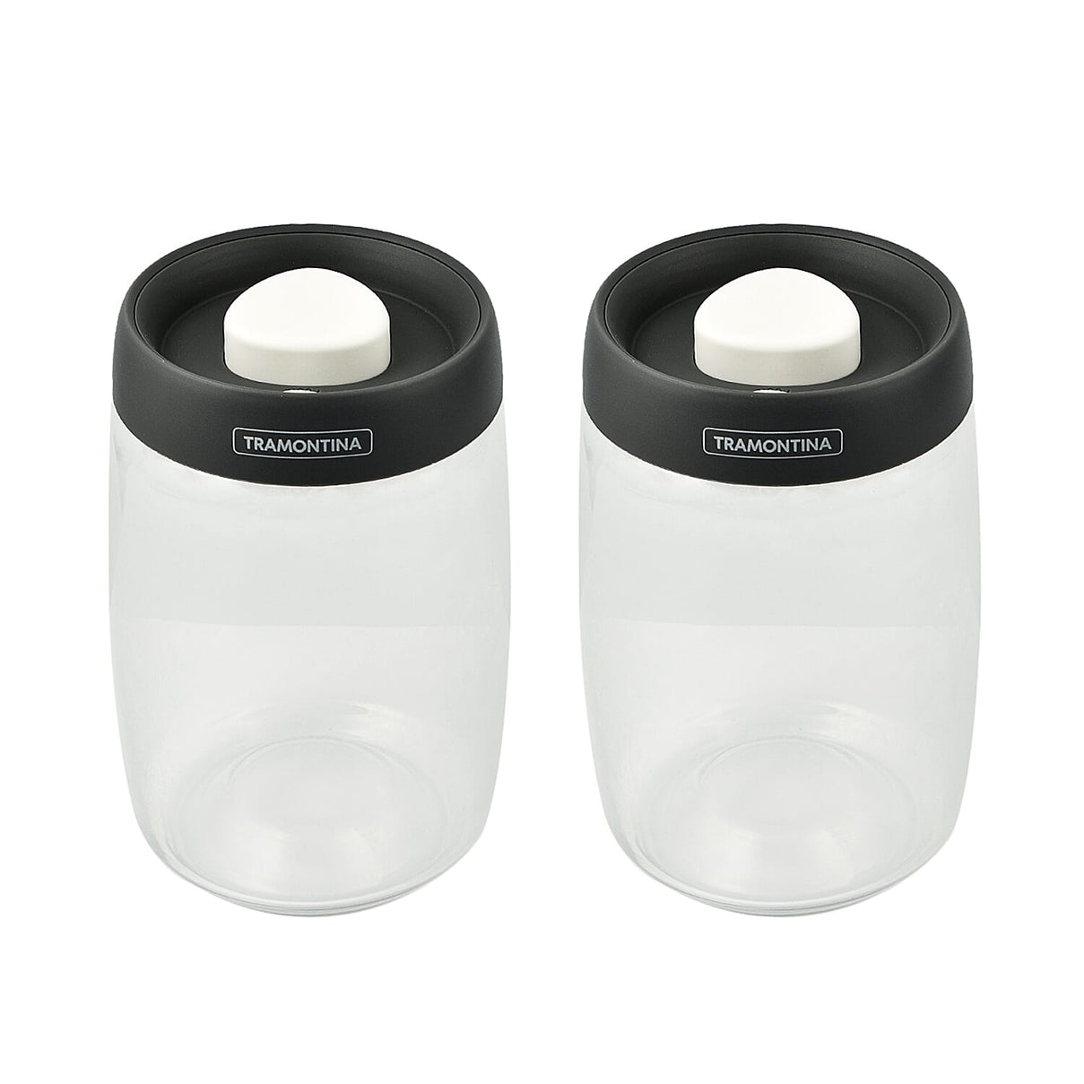 Tramontina Glass Vacuum Container with Lid (2 x 1.20L) 7614704 1