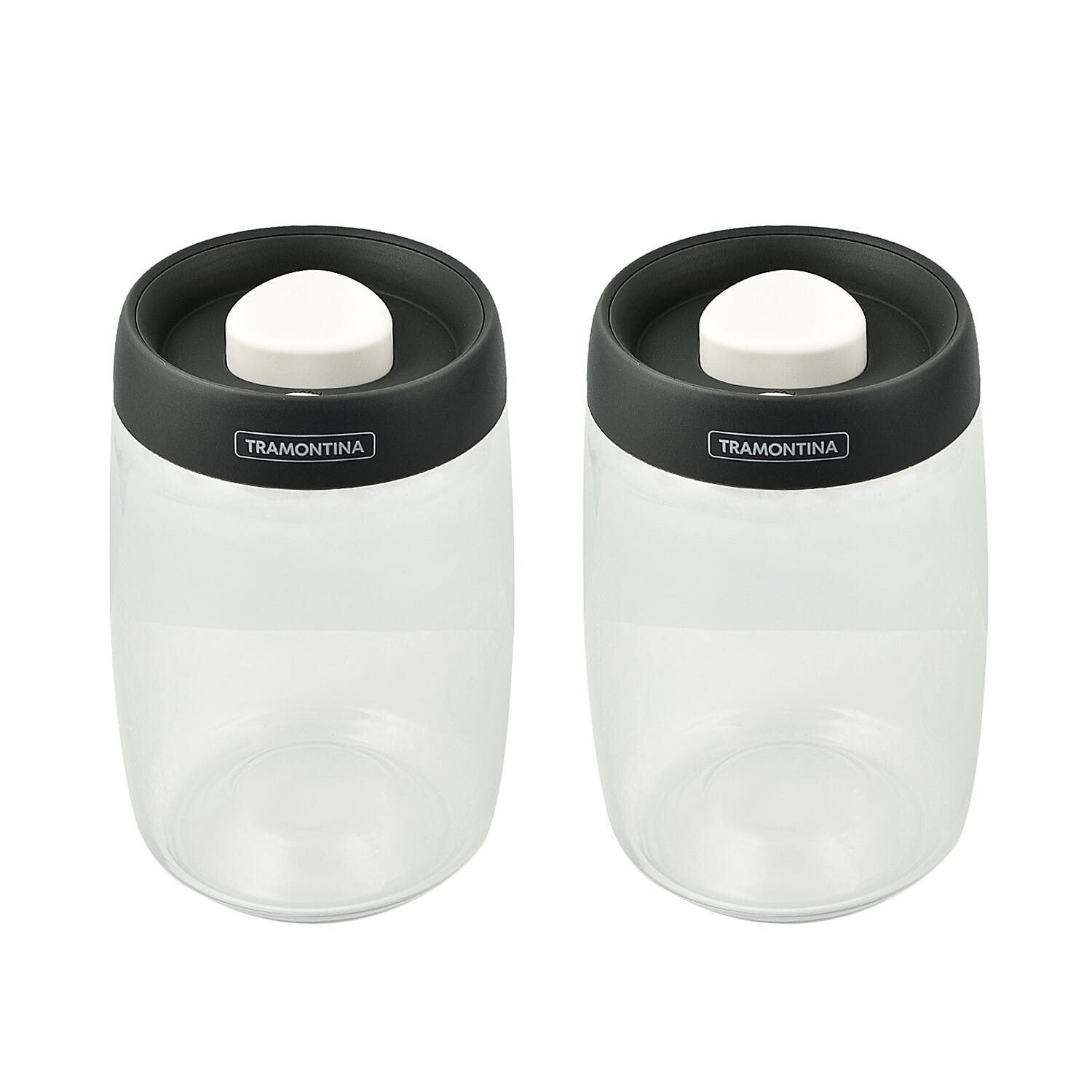Tramontina Glass Vacuum Container with Lid (2 x 1.20L) 7614704 1