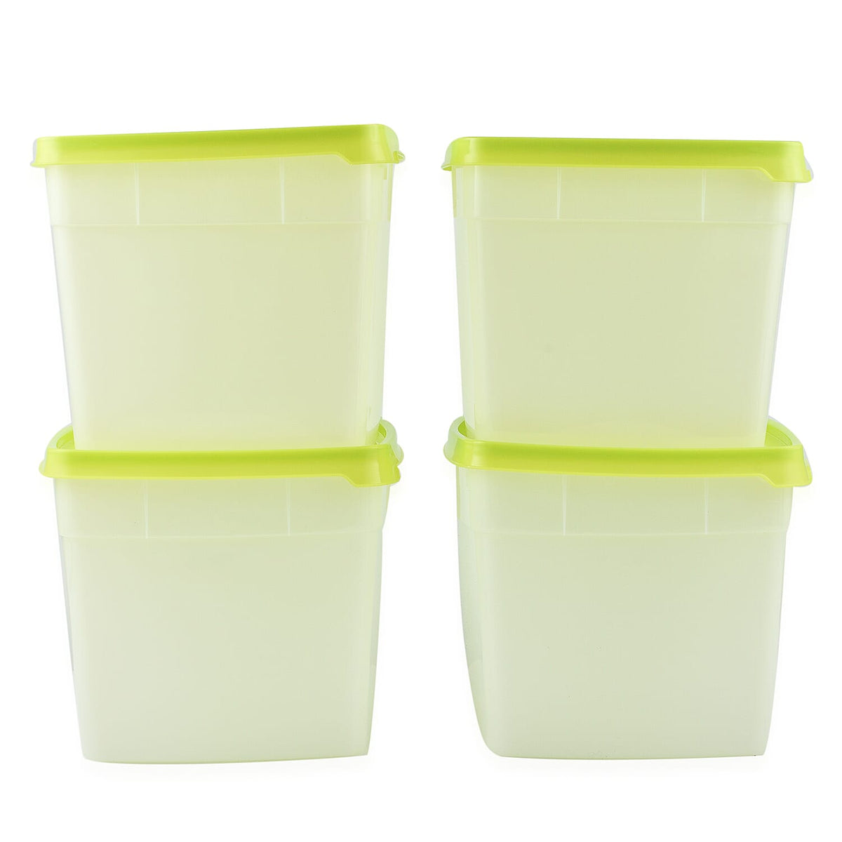 Set of 4 - Grand Gourmet Freezer Storage Containers - White 7552190 0