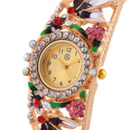 Strada Multi Colour Enameled Crystal Watch - Pink Multi