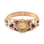 Strada Multi Colour Enameled Crystal Watch - Pink Multi