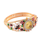 Strada Multi Colour Enameled Crystal Watch - Pink Multi