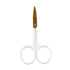 TQ Straight Scissors White & Rose Gold
