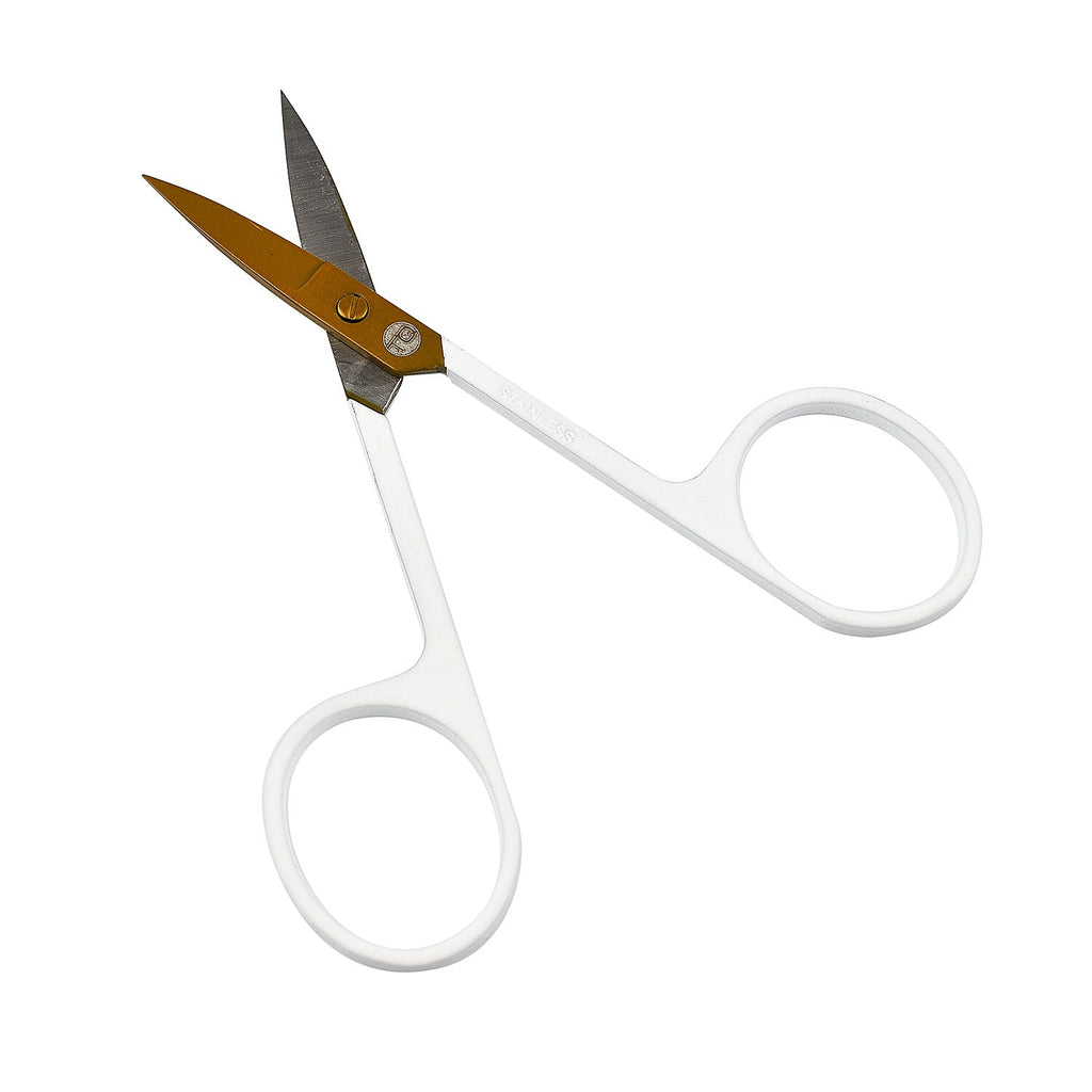 TQ Straight Scissors White & Rose Gold
