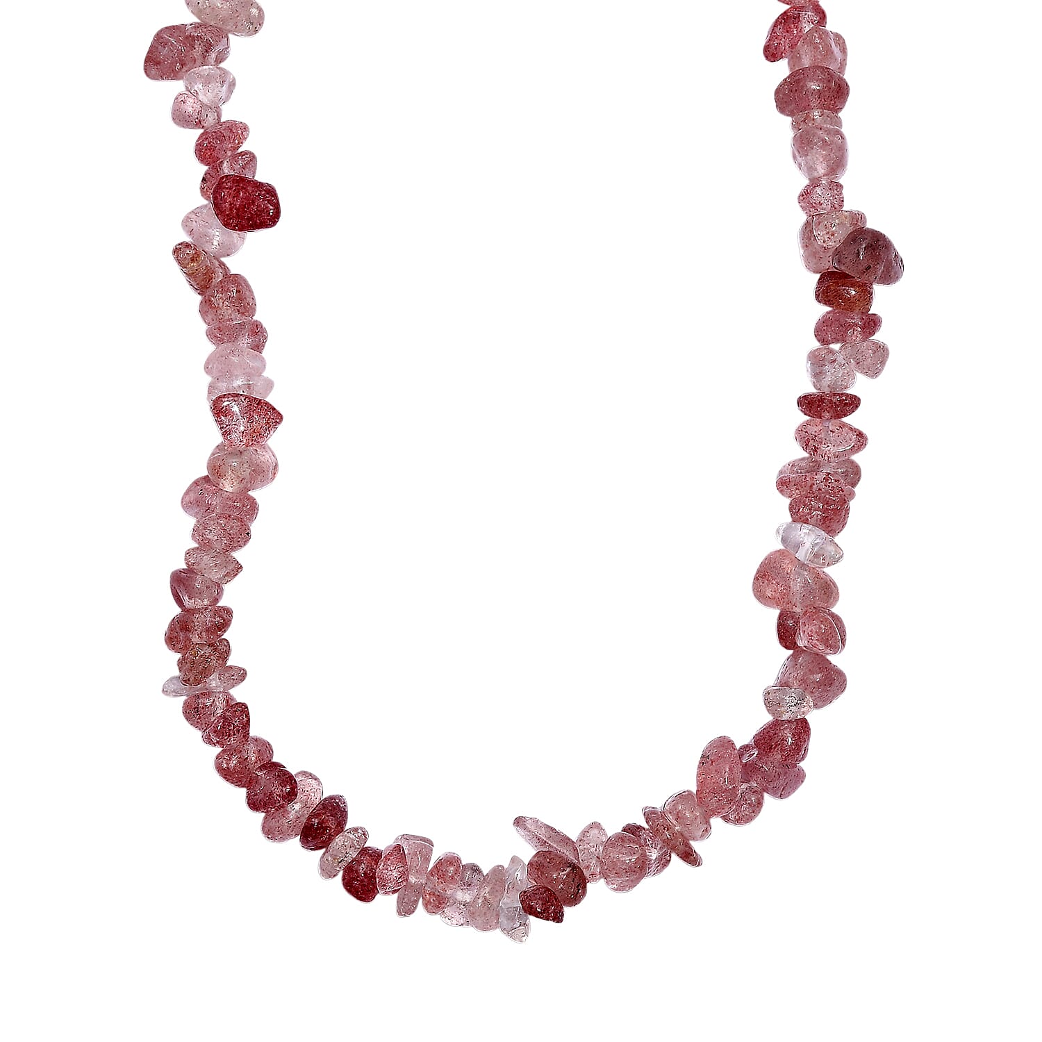 Strawberry Quartz Stone Necklace (Size - 30) 270.00 Ct. 8203454 0