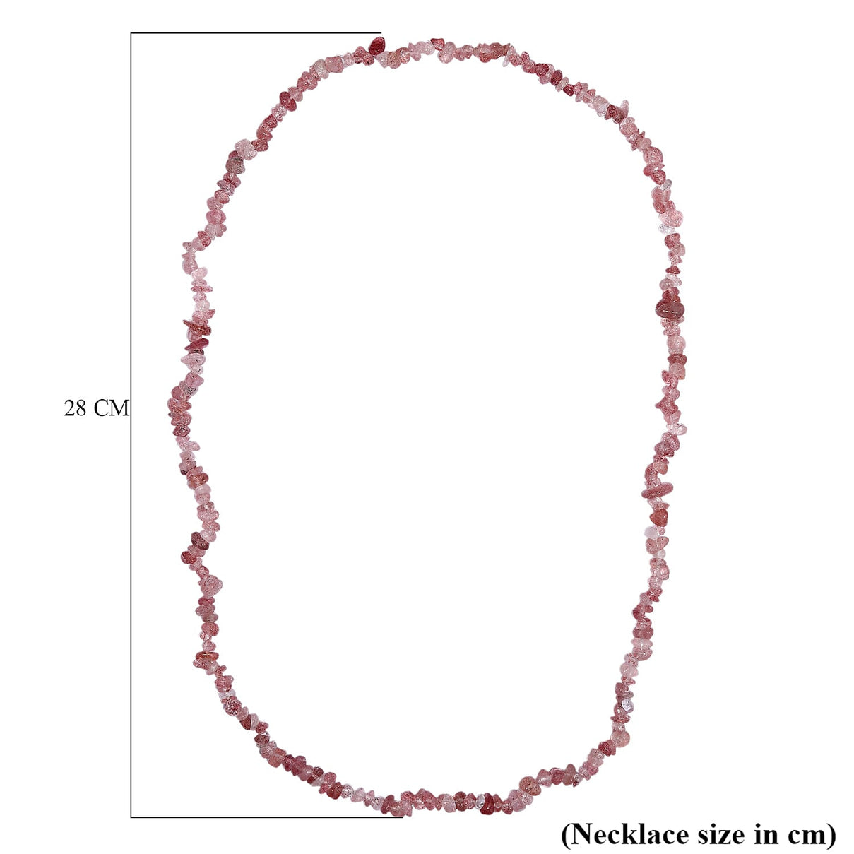 Strawberry Quartz Stone Necklace (Size - 30) 270.00 Ct. 8203454 5