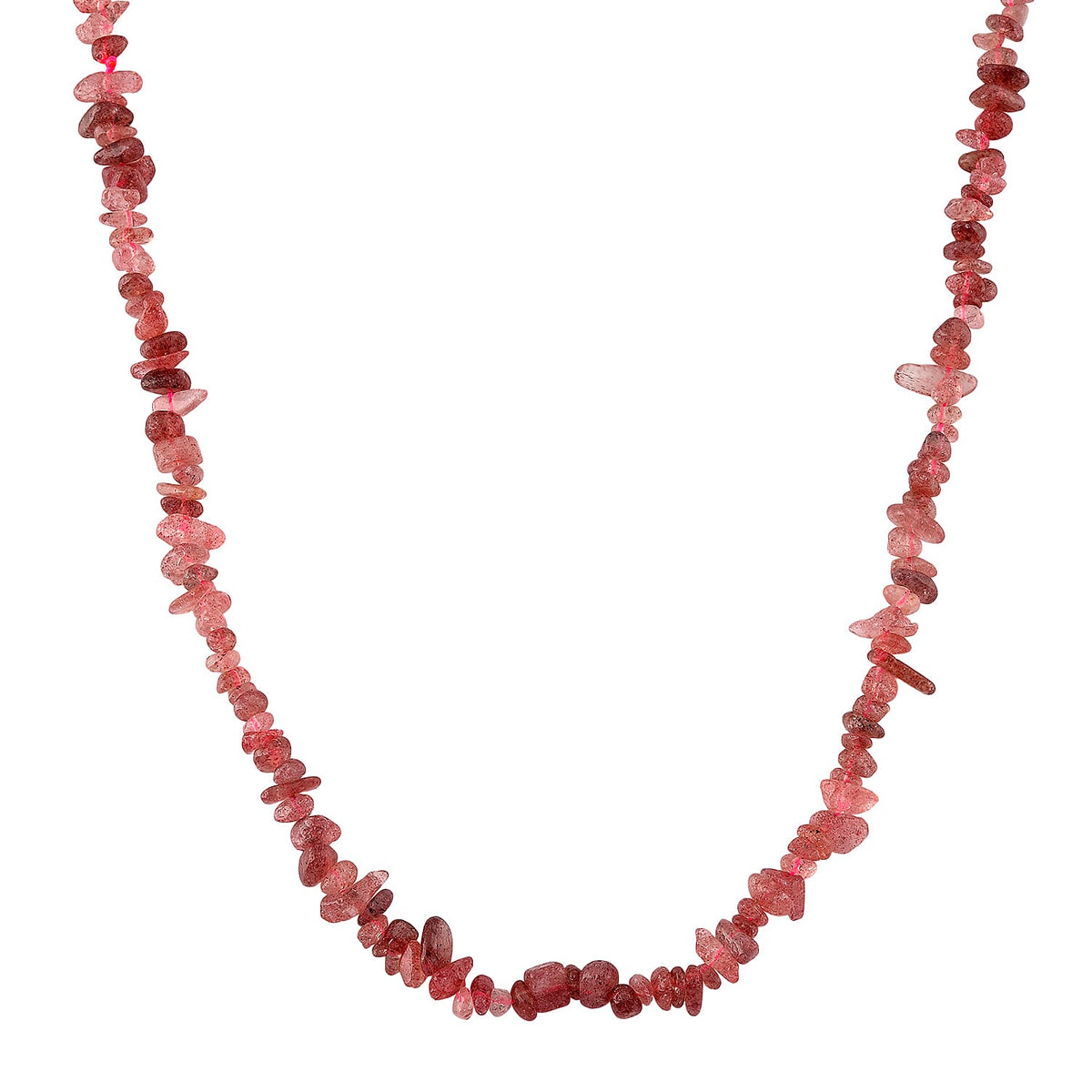 Strawberry Quartz  Necklace (Size - 32) 353.00 Ct. V32515901 0