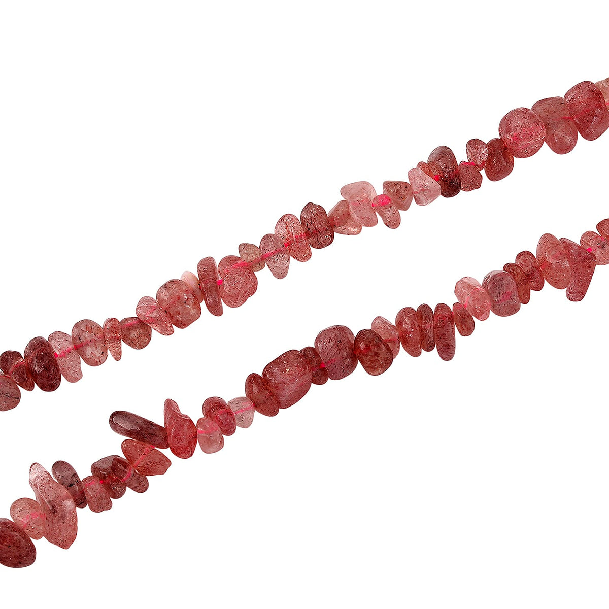 Strawberry Quartz  Necklace (Size - 32) 353.00 Ct. V32515901 4