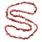 Strawberry Quartz Chips Necklace (Size - 32) 353.00 Ct.