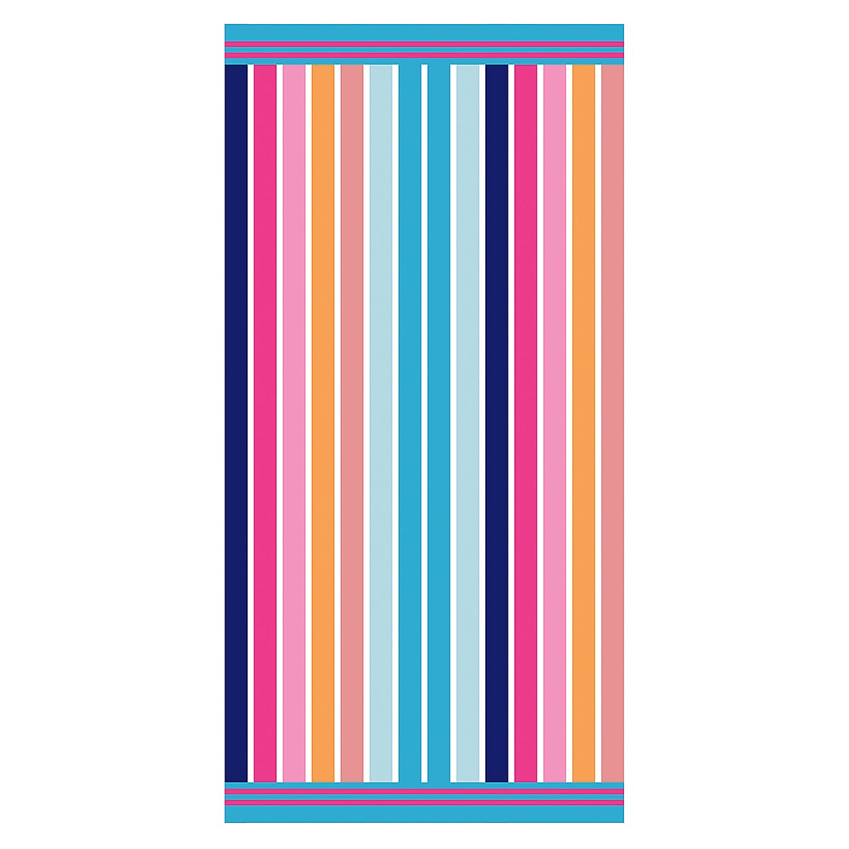 Stripe Microfibre Beach Towel (90 x 180cm) - Multicolour V32519116 0
