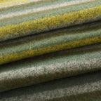 Striped Soft Touch Large Shawl with Tassel (180 x 50 cm) - Green