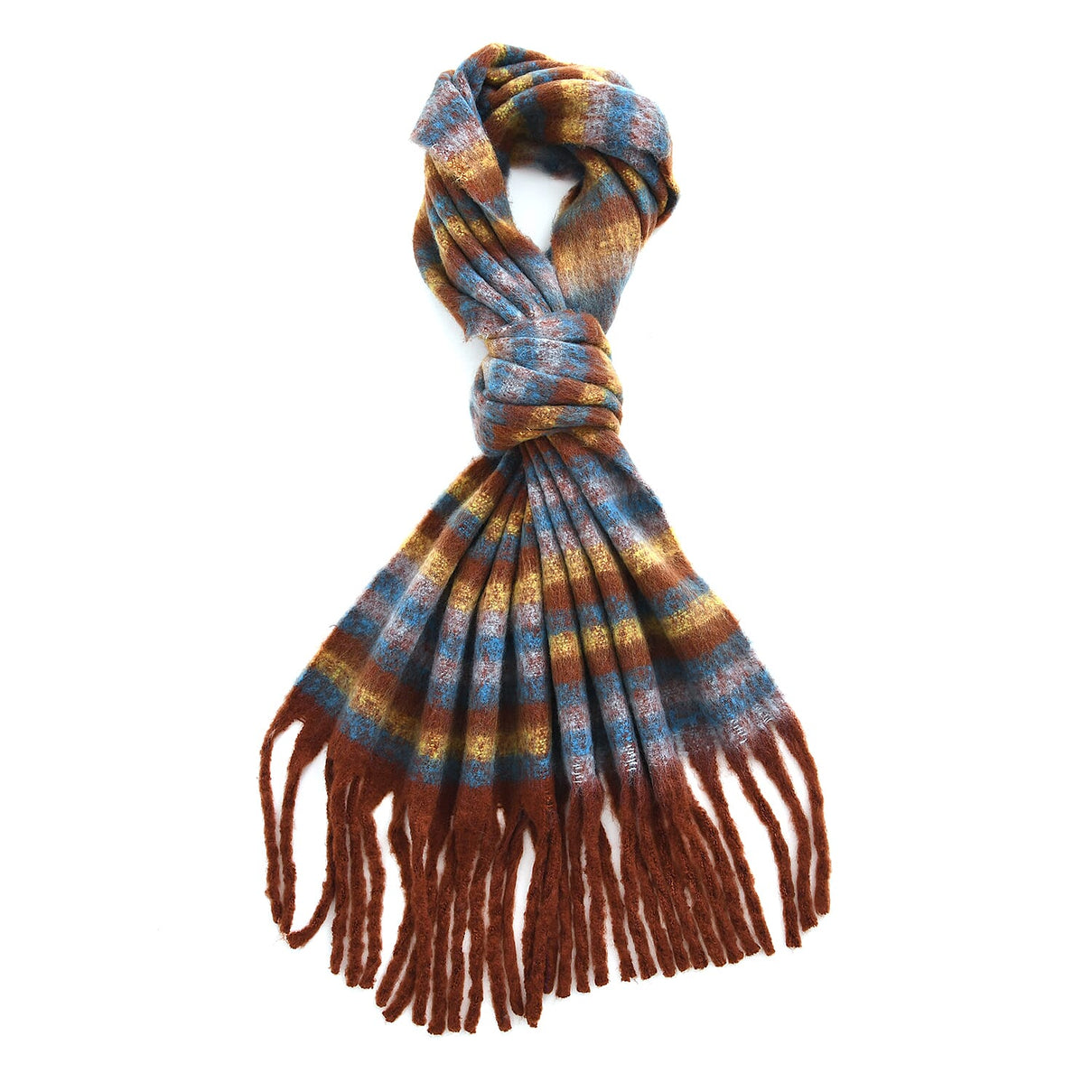 Striped Soft Touch Large Shawl with Tassel 8207832 5