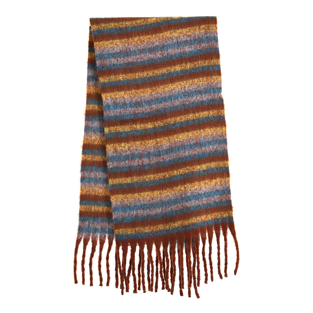 Striped Soft Touch Large Shawl with Tassel 8207832 6