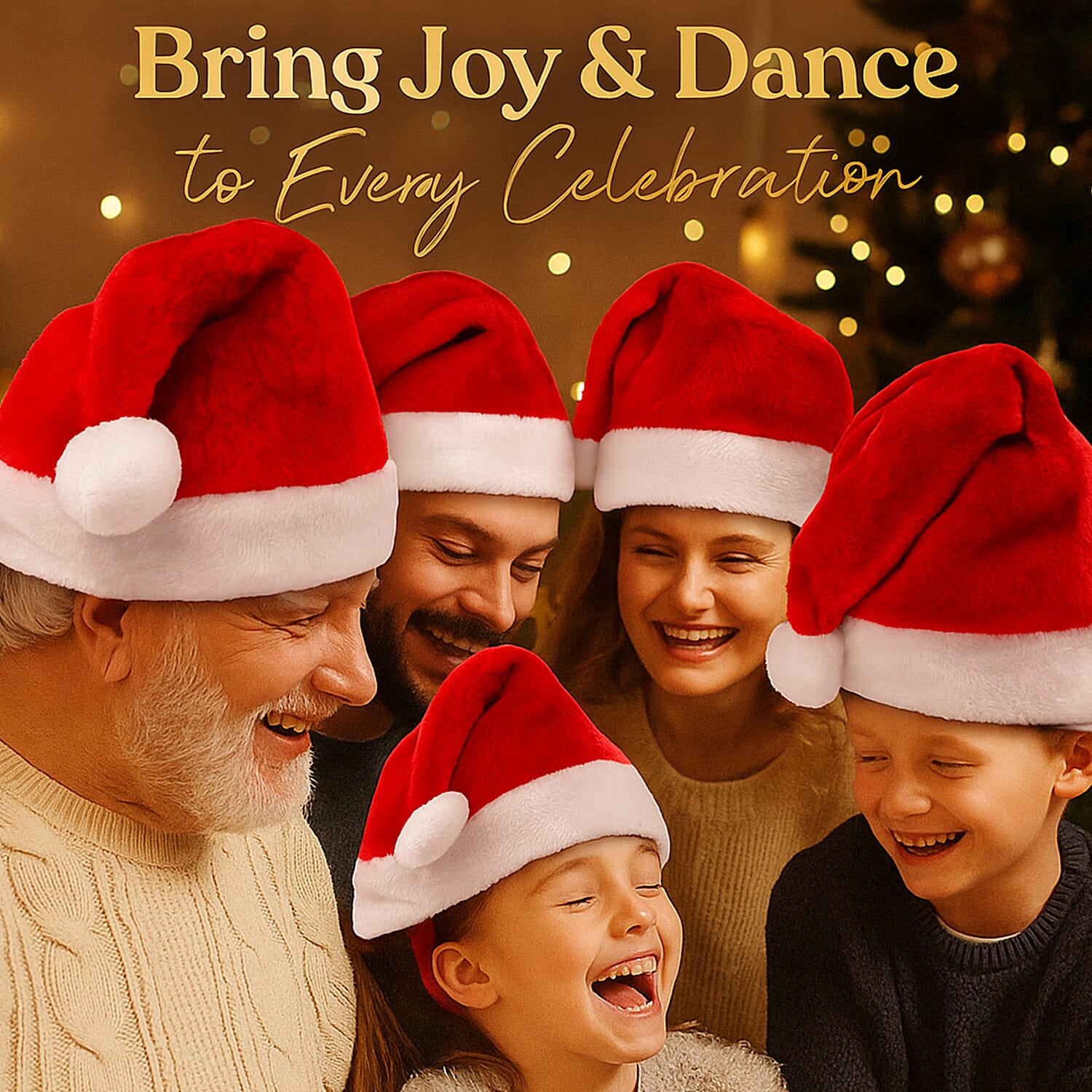 Stuffed Dancing Christmas Hat â€“ Red &amp; White Festive Motion Hat | Battery Operated 7851255 4