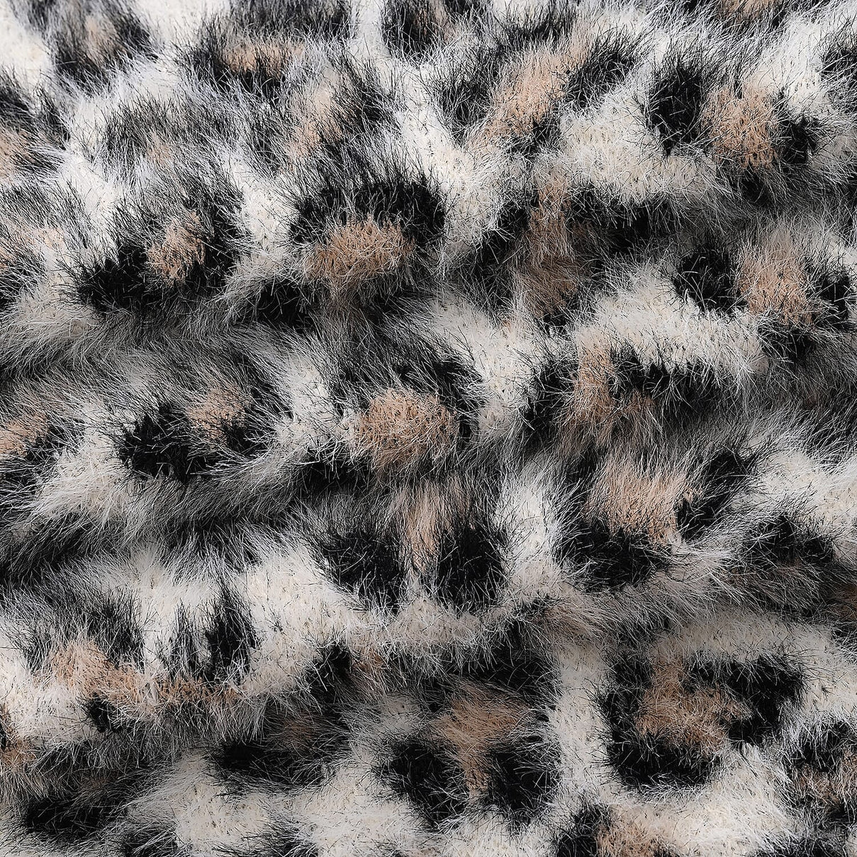 Designer Inspired -Styled By 2 Piece Leopard Print Scarf and Hat (One Size) - White 8253694 9