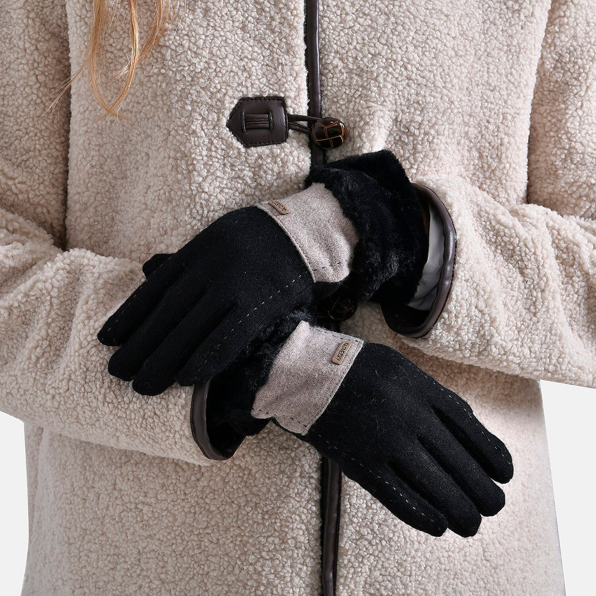 Styled By Glove and Mitten (Size - One Size) - Black &amp; Grey V32586575 3