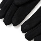 Styled By Cashmere Wool Gloves with Touchscreen Access (One Size) - Black