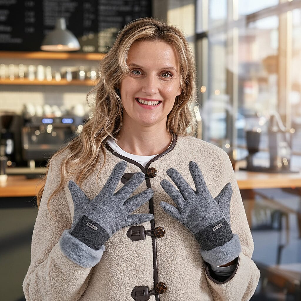 Styled By Glove and Mitten (Size - One Size) - Grey &amp; Grey V32647235 2