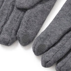 Styled By Cashmere Wool Gloves with touchscreen access(One Size) - Grey