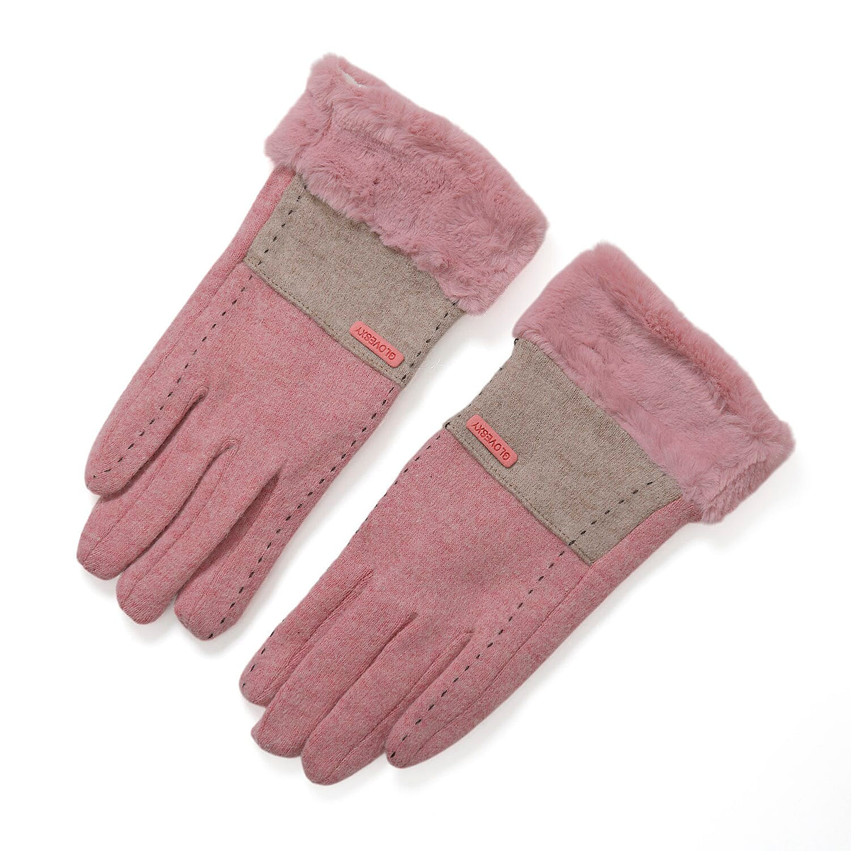 Styled By Glove and Mitten (Size - One Size) - Pink &amp; Grey V32747296 4