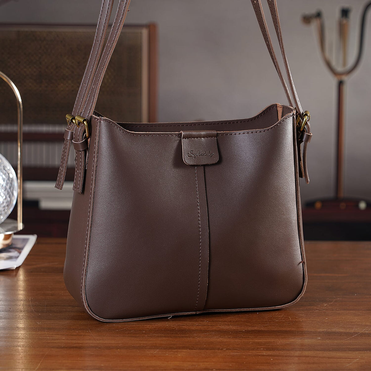 Styled By Crossbody Bag (Size - One Size) - Coffee V32582322 2