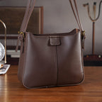 Styled By Adjustable Hobo Strap Crossbody Bucket Bag - Coffee