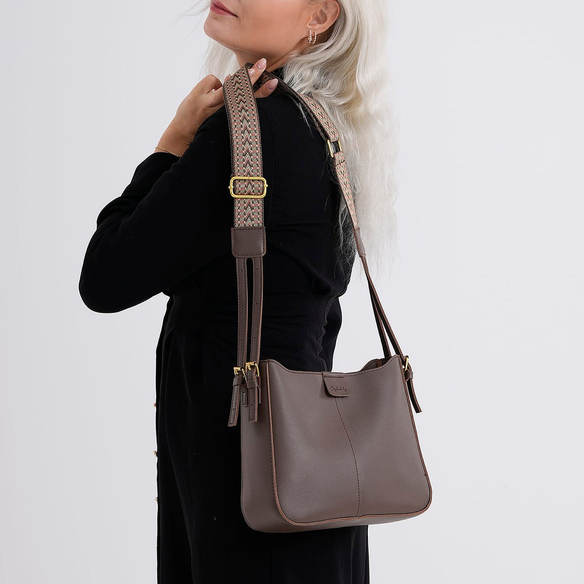 Styled By Crossbody Bag (Size - One Size) - Coffee V32582322 4