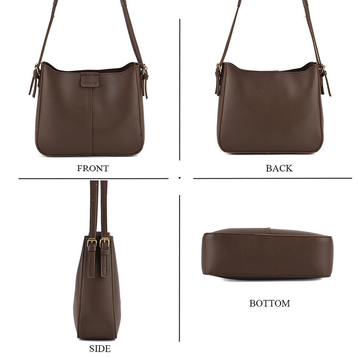 Styled By Crossbody Bag (Size - One Size) - Coffee V32582322 5