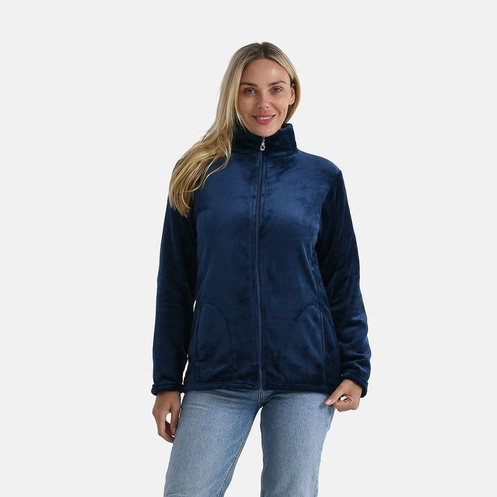 Styled By Patterned Coat (Size - Large) - Navy V32647548 1