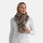 Styled By Faux Fur Scarf (85 x 13 Cm) - Light Brown