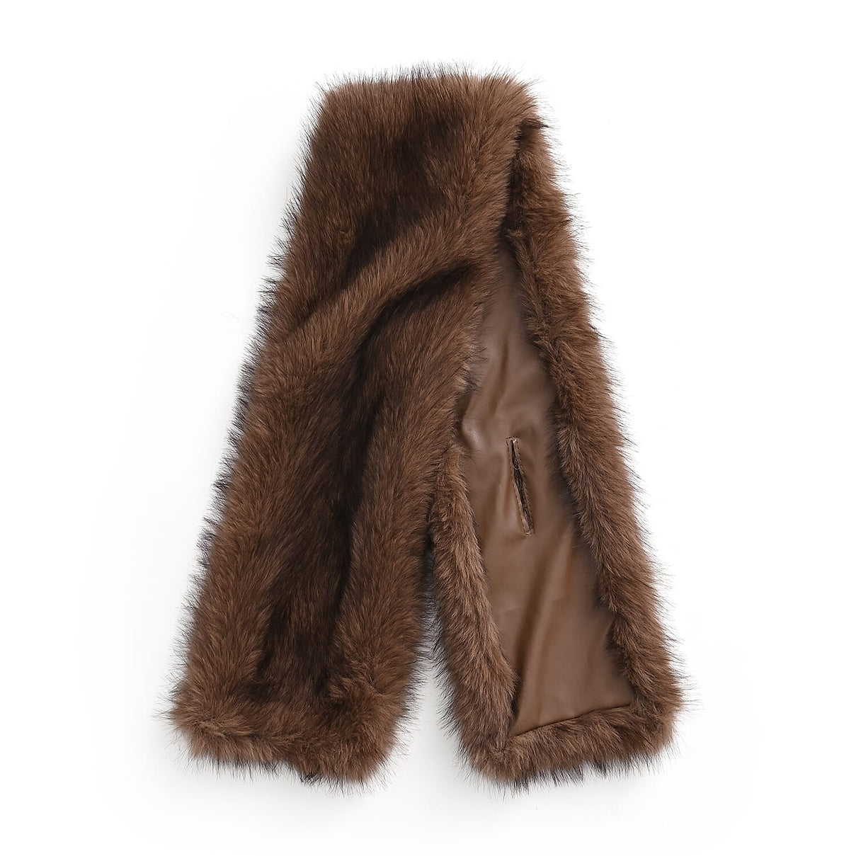 Styled By Faux fur Scarf (One Size)- Light Brown 8243389 5