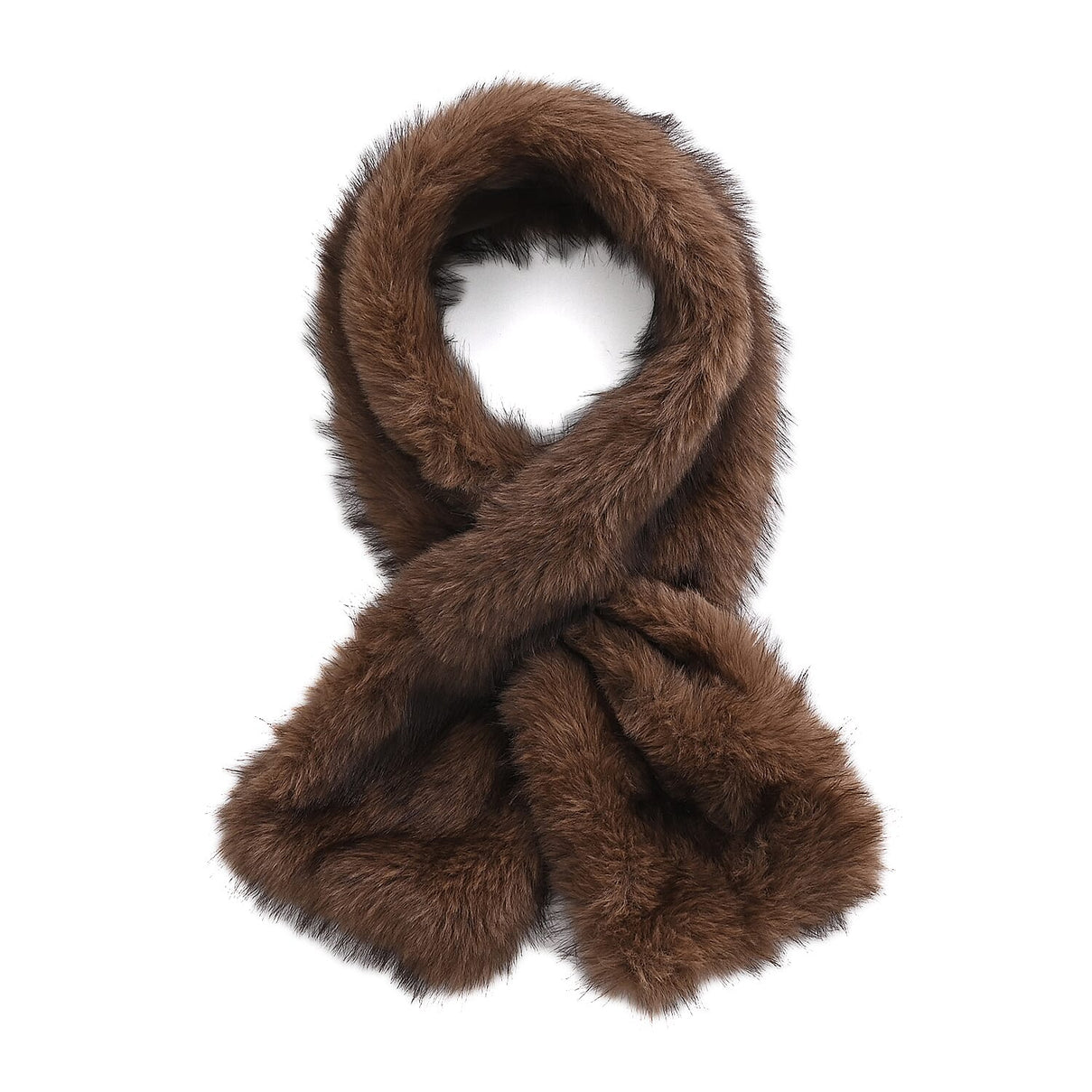 Styled By Faux fur Scarf (One Size)- Light Brown 8243389 6