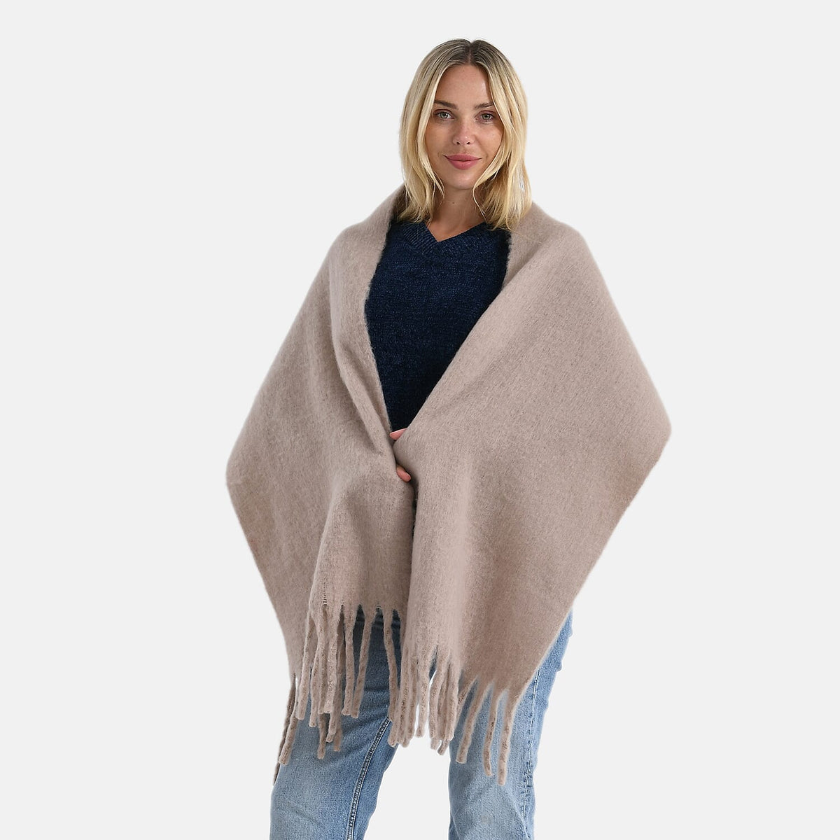 Styled By Printed Scarf (Size - One Size) - Khaki V32702098 4