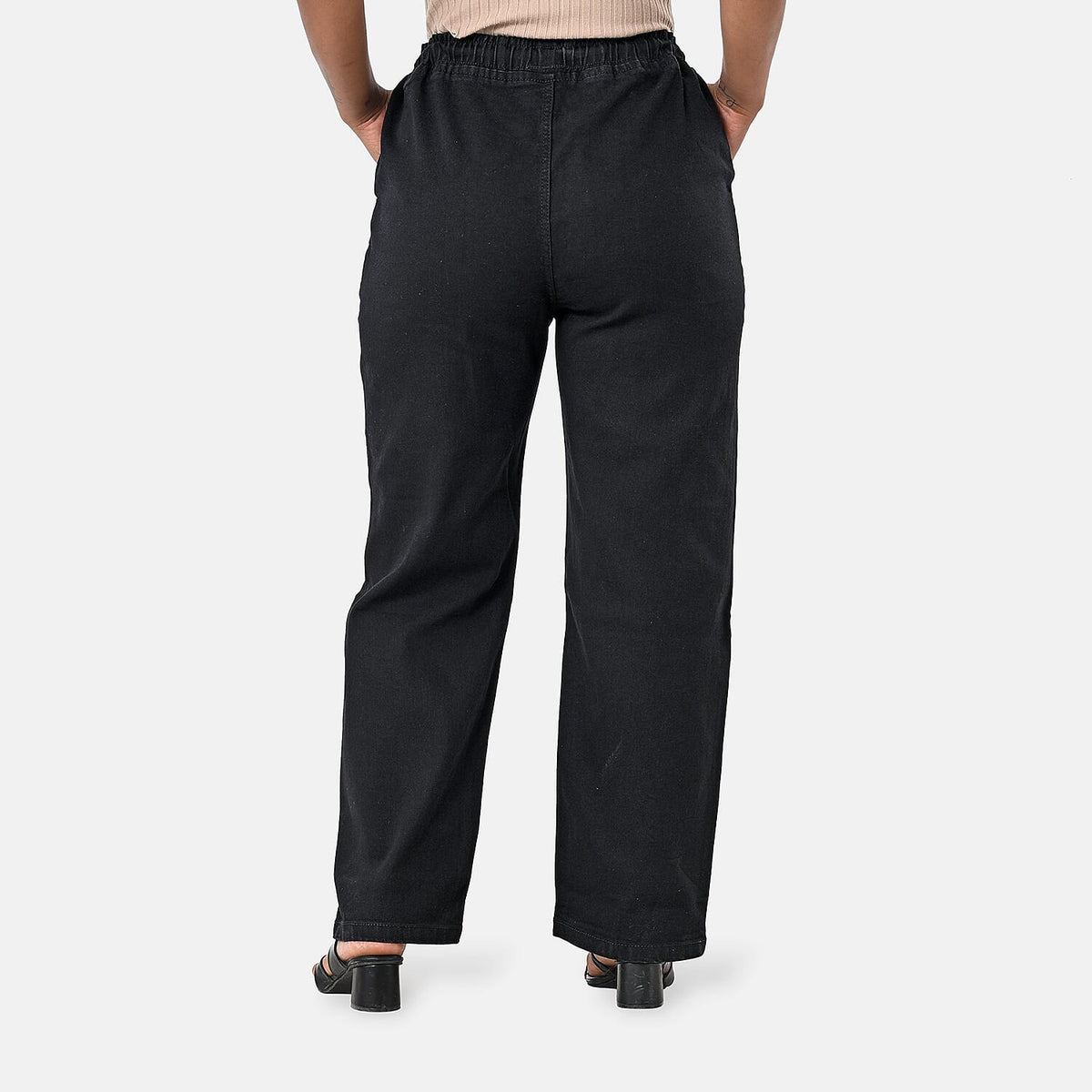 Styled By Tencil Denim Patterned Jean and Pant/Trouser (Size - Small) - Black V32614780 2