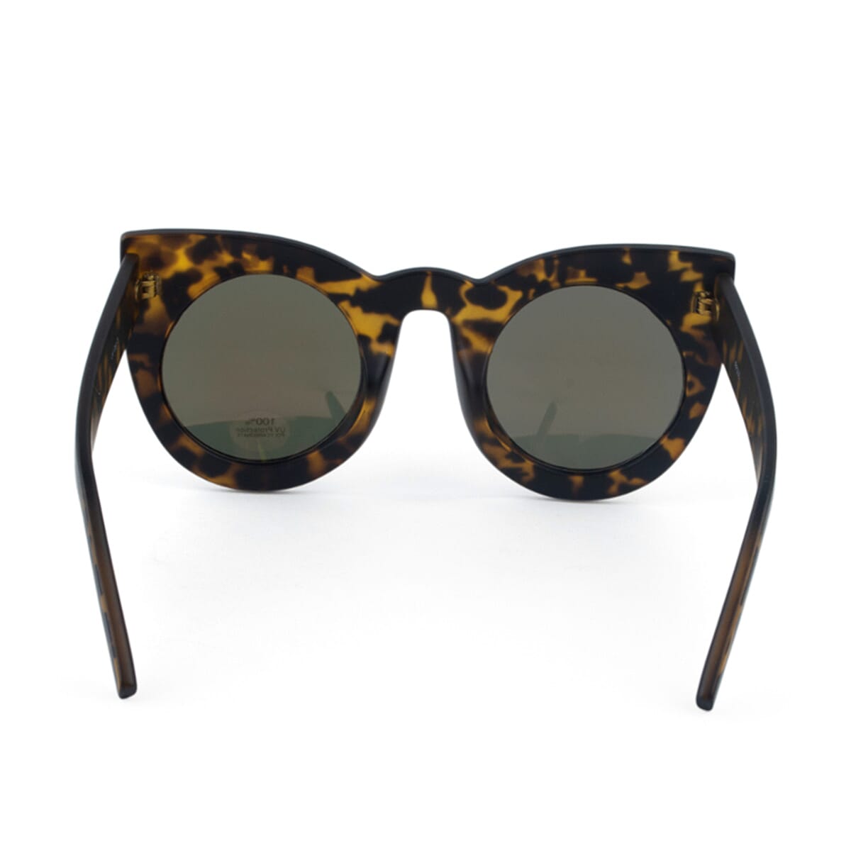 Stylish Demi Tortoiseshell Cat Eye Sunglasses with Mirror Lenses 8163688 3